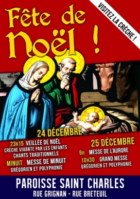 Annonces du dimanche 18 décembre.